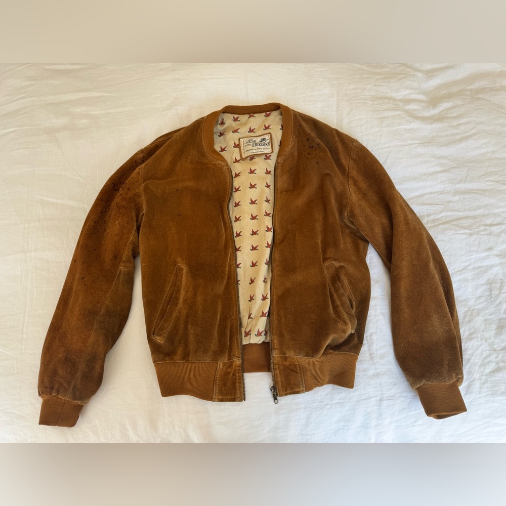 Eriksons Suede Bomber Jacket